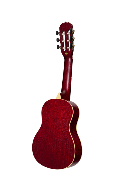 Sanchez 1/4 Size Student Classical Guitar with Gig Bag - Wine Red — view 3