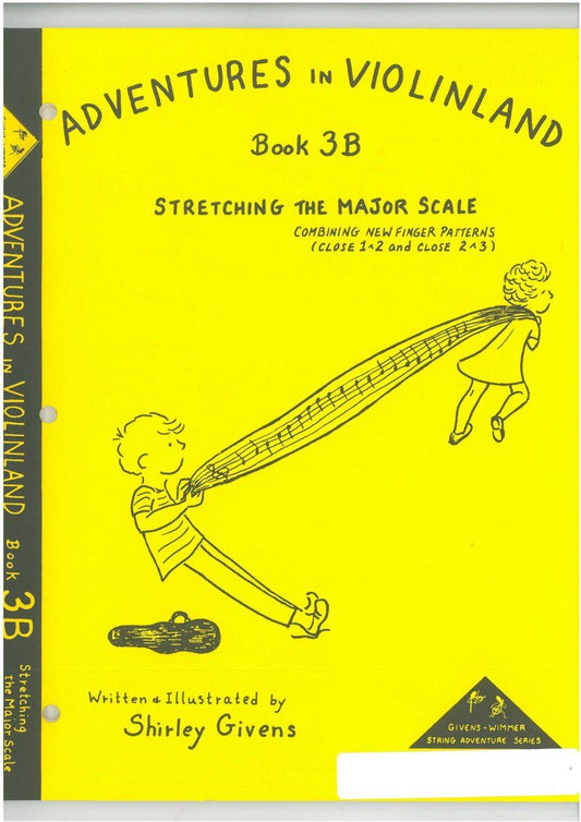Adventures in Violinland Book 3B by Shirley Givens, 88 Pages, Violin Series, M&M Publisher