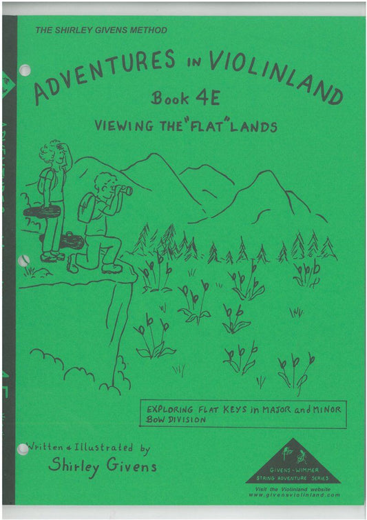 Adventures in Violinland Book 4E by Shirley Givens, 88 Pages, M&M Publisher, Violin Series