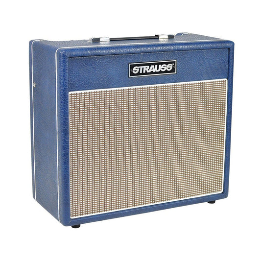 Strauss SSB-30 Super-Blues 30 Watt Valve Amplifier with Reverb (Navy Blue)
