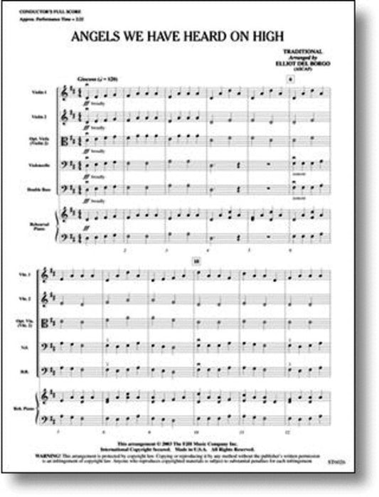 Angels We Have Heard On High Arr Del Borgo (Music Score/Parts)