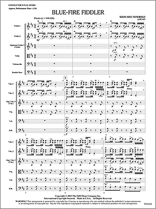 Blue Fire Fiddler by Soon Hee Newbold for String Orchestra