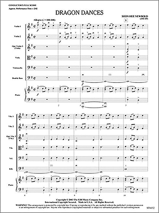 Dragon Dances by Soon Hee Newbold - FJH Music Company, 1 Page, 2:00 Performance Time