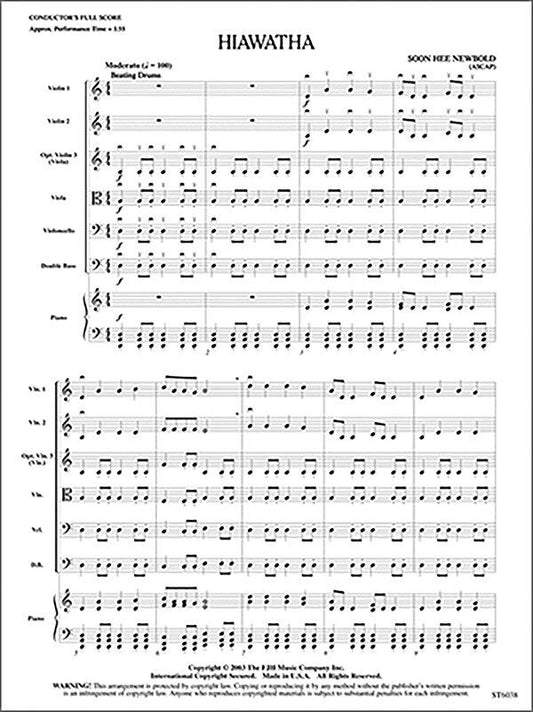 Hiawatha SO1 SC/PTS by Soon Hee Newbold - FJH Music Company, 1 Page