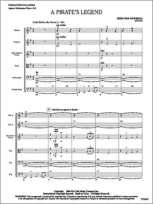 A Pirate's Legend by Soon Hee Newbold, FJH Music Company, 1 Page