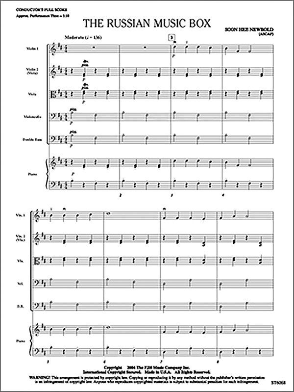 The Russian Music Box by Soon Hee Newbold for Beginning Orchestras - FJH Music Company
