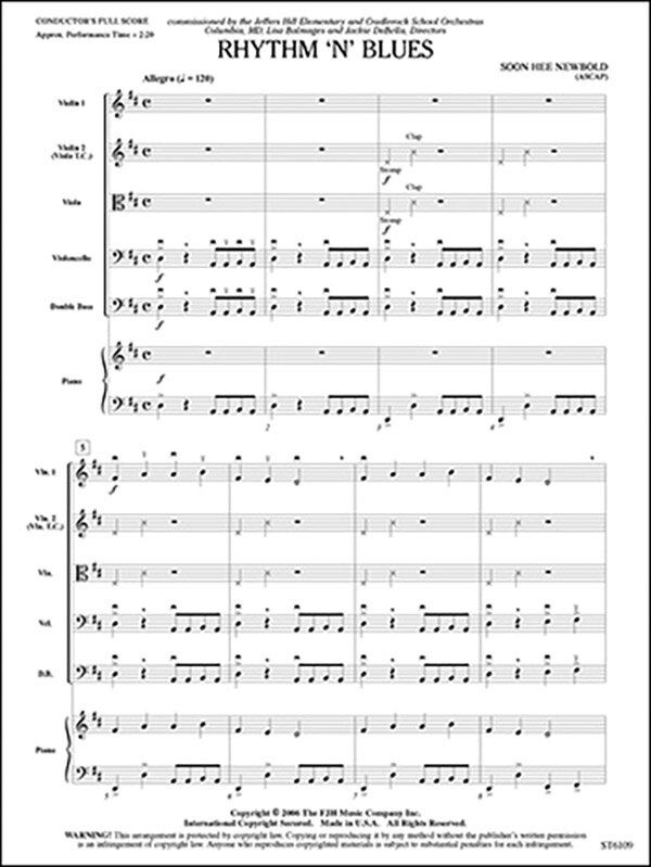 Rhythm 'n' Blues String Orchestra Score and Parts