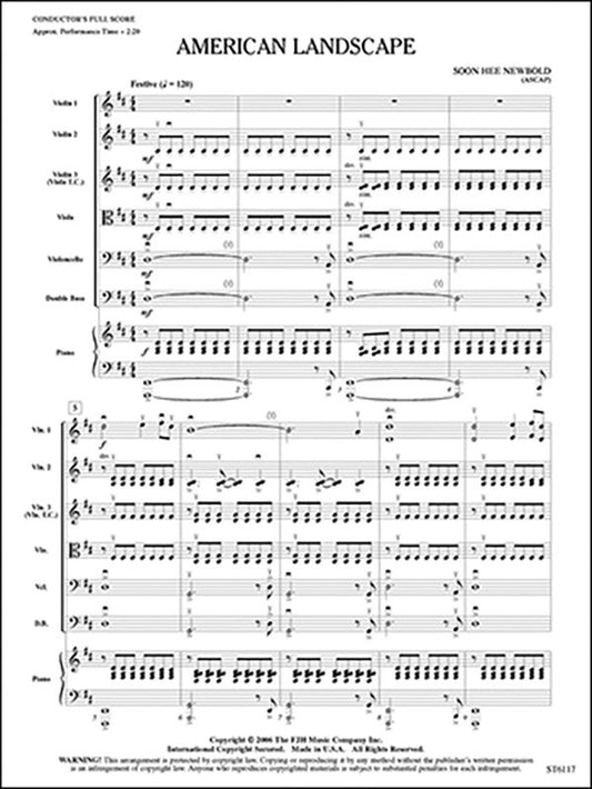 American Landscape So Score/Parts