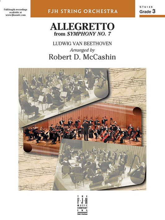 Allegretto From Symphony No 7 Arr Mccashin Sc/Pt (Music Score/Parts)