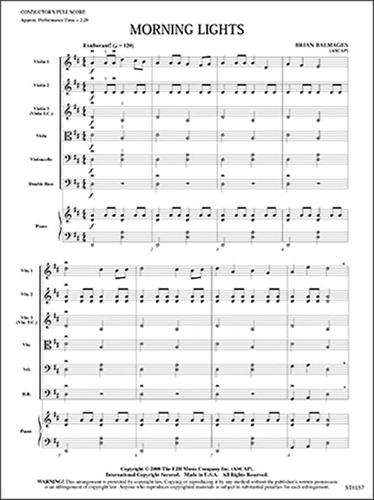 Morning Lights So Score/Parts