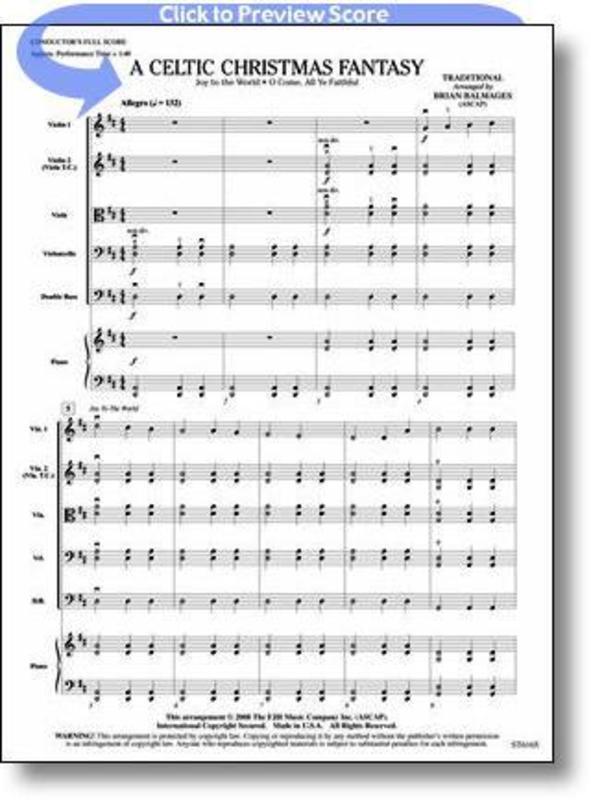 Celtic Christmas Fantasy Arr Balmages So Score/Parts