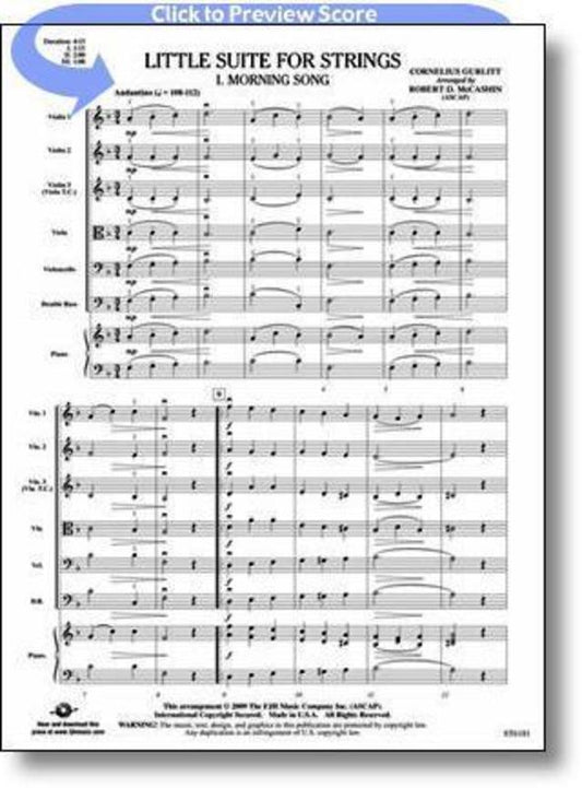 Little Suite For Strings Arr Mccashin So Score/Parts