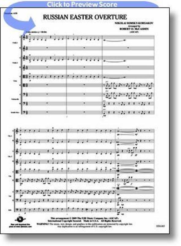 Russian Easter Overture Arr Mccashin So Score/Parts