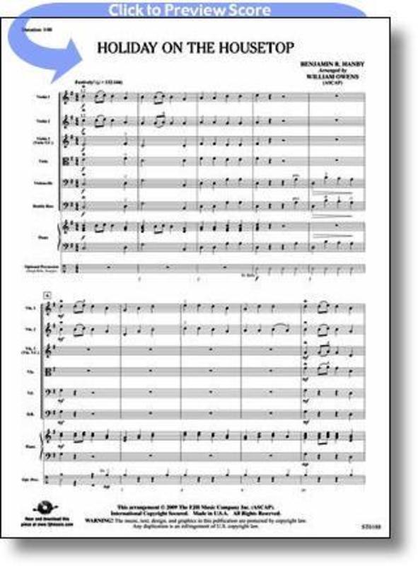 Holiday On The Housetop Arr Owens So Score/Parts