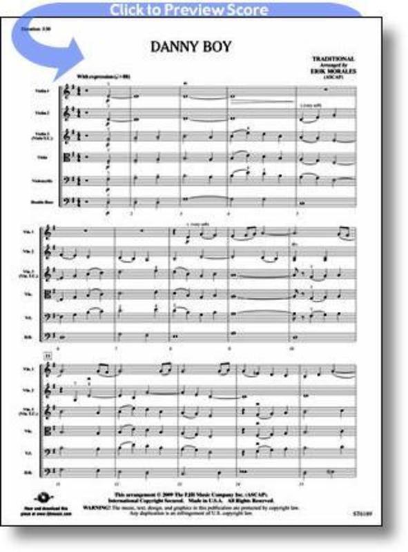 Danny Boy Arr Morales String Orchestra Score/Parts