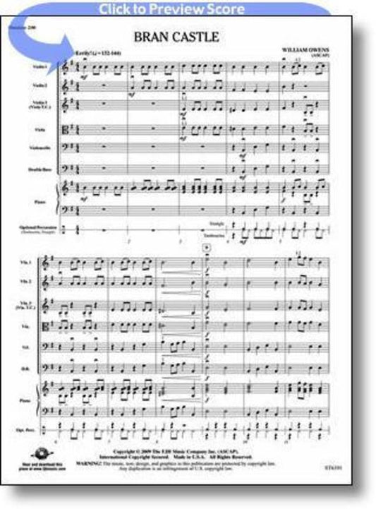 Bran Castle String Orchestra Score/Parts