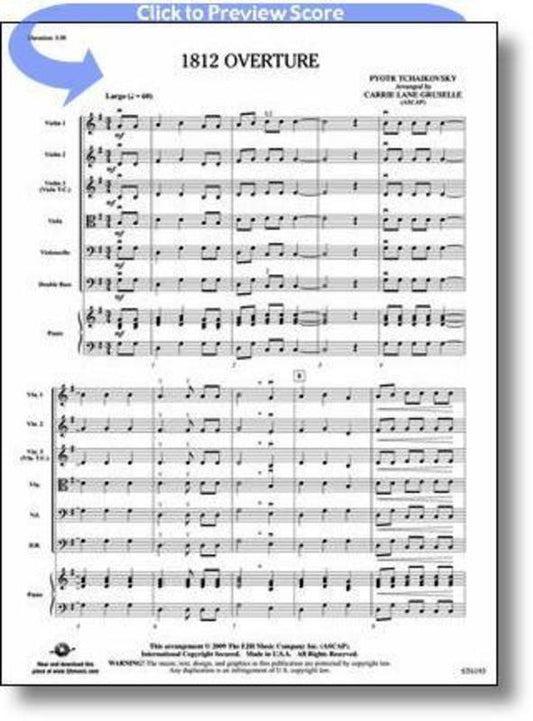 1812 Overture Arr Gruselle String Orch Score/Parts