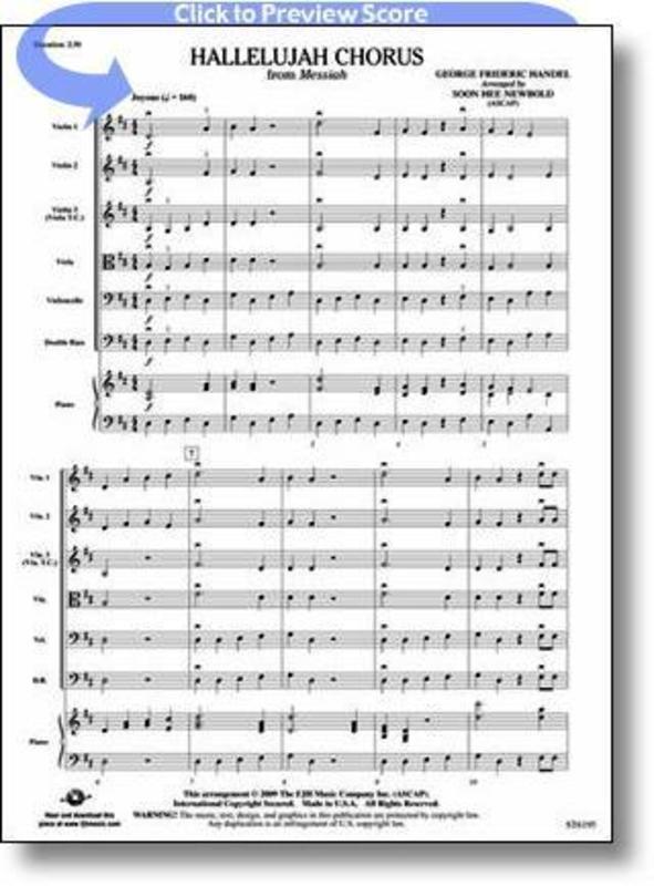 Hallelujah Chorus Arr Newbold So Score/Parts