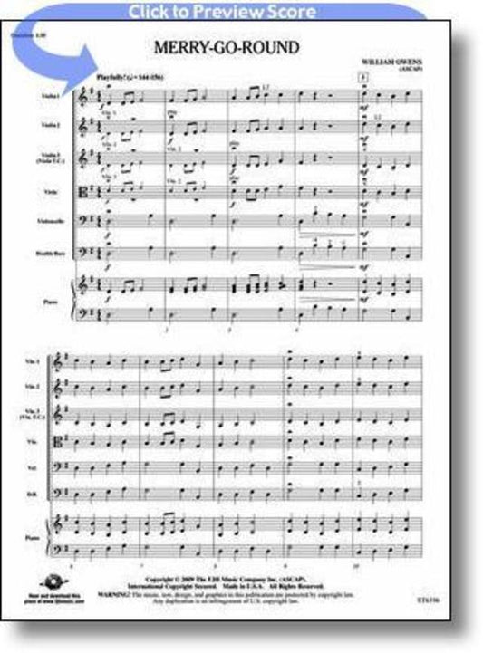 Merry Go Round String Orchestra Score/Parts