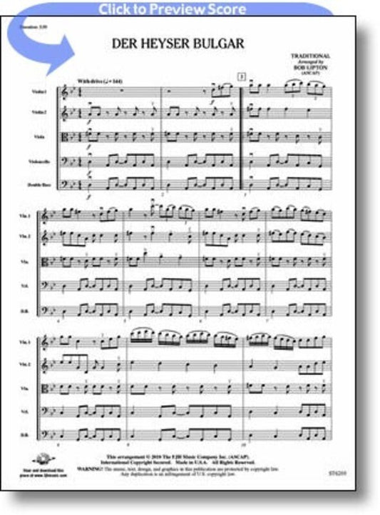 Der Heyser Bulgar String Ortchestra Score/Parts
