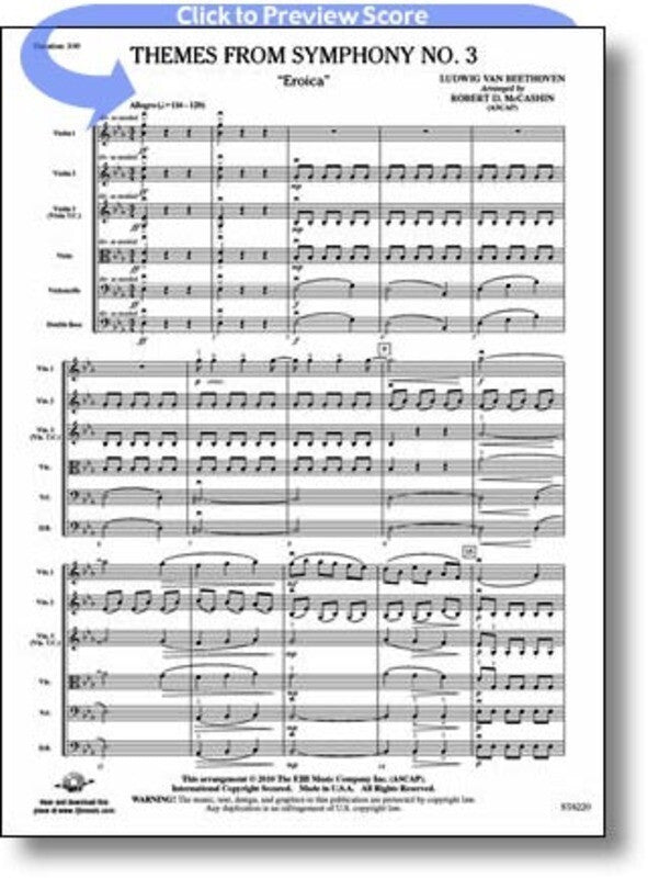 Themes From Symphony No 3 Eroica So Score/Parts
