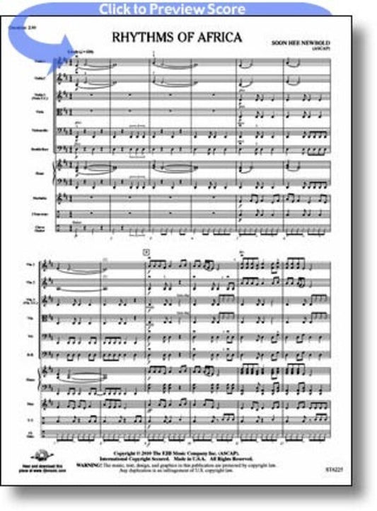 Rhythms Of Africa String Orchestra Score/Parts