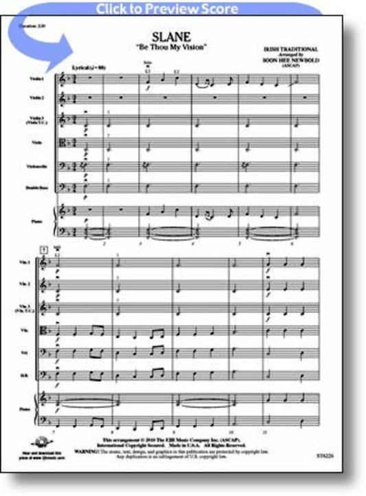 Slane Arr Newbold String Orchestra Score/Parts