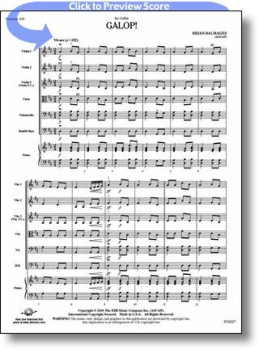 Galop String Orchestra Score/Parts