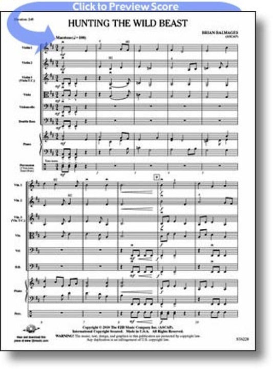 Hunting The Wild Beast String Orchestra Score/Parts