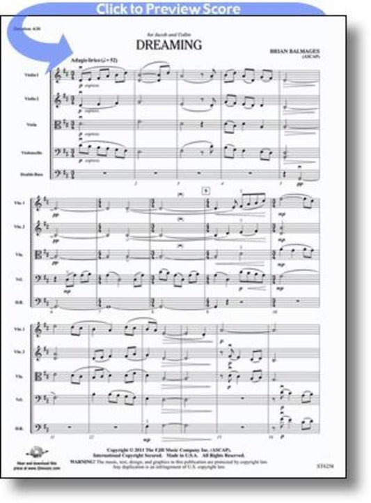 Dreaming So4 Score/Parts