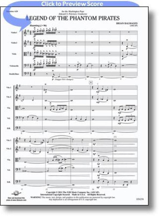 Legend Of The Phantom Pirates So3.5 Score/Parts