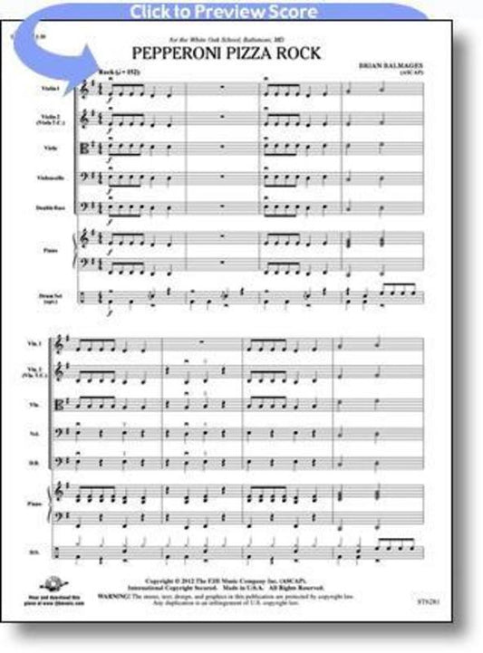 Pepperoni Pizza Rock String Orchestra Score/Parts