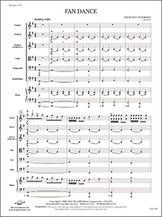 Fan Dance SO2 SC/PTS by Soon Hee Newbold - FJH Music Company, 1 Page
