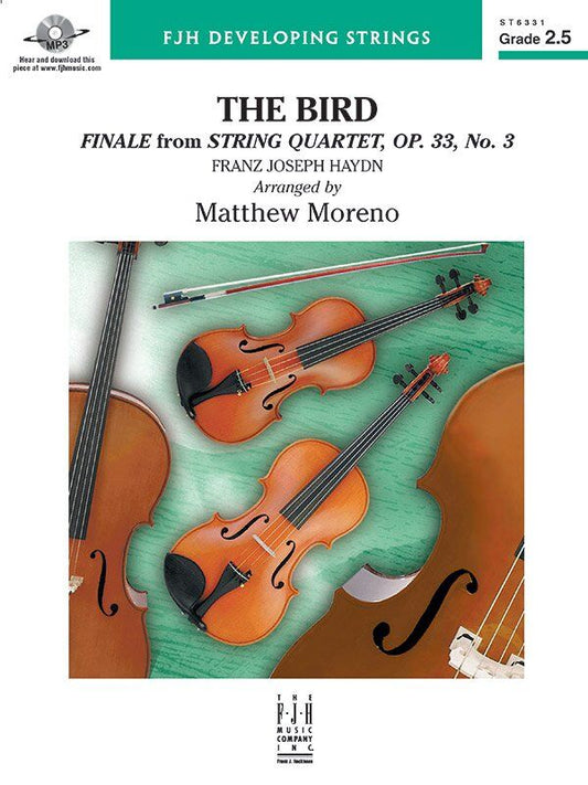 Bird (Finale Quartet Op 33 No 3) SO2.5 SC/PTS for String Orchestra by Haydn, Arr. Matt Moreno, FJH Music Company, 1 Page