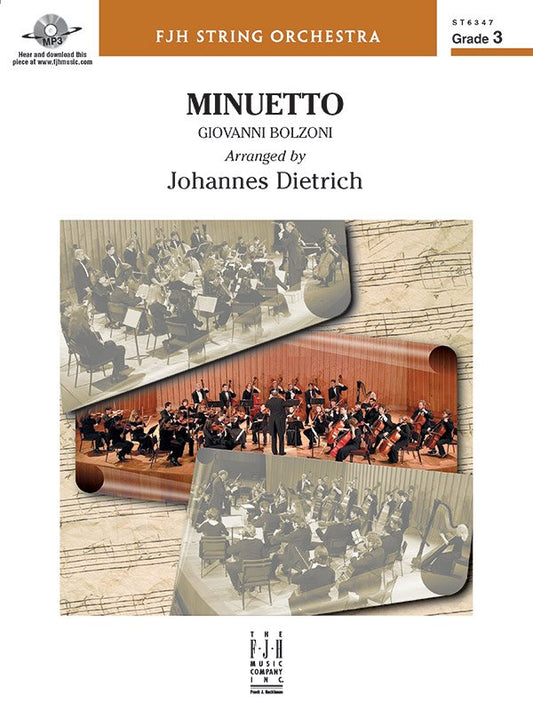 Bolzoni: Minuetto (arr. Johannes Dietrich) — String Orchestra Grade 3 Score & Parts (FJH Music Company)