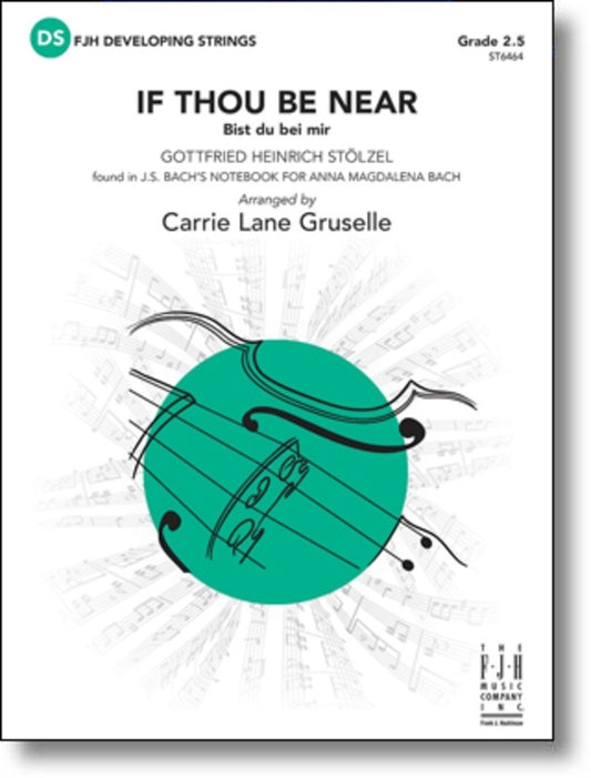 If Thou Be Near (Bist Du Bei Mir) So2.5 Score/Parts