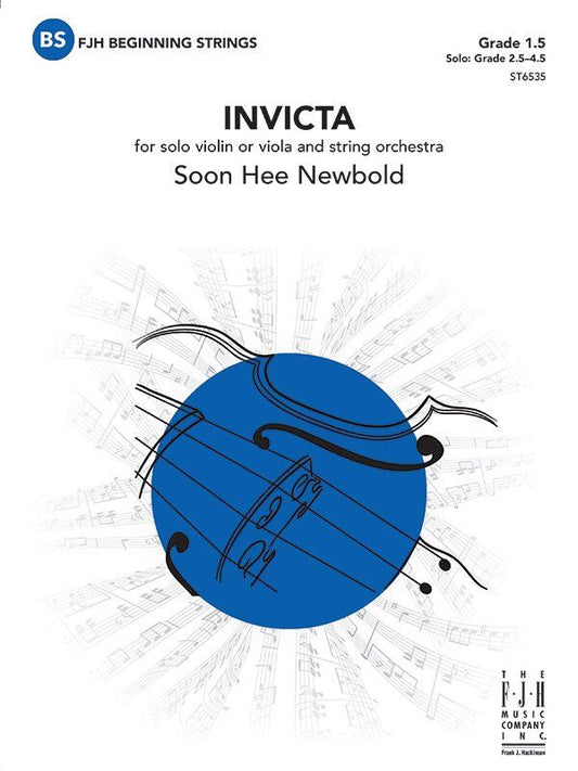 Invicta Violin or Viola Solo - Soon Hee Newbold - FJH Music Company - 1 Page
