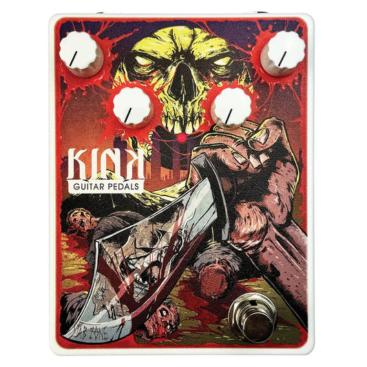 Kink Stab Zone Distortion Pedal - True Bypass, Volume, Low, High, Gain Controls, Based on Danelectro Fab Tone, 9V Power Supply