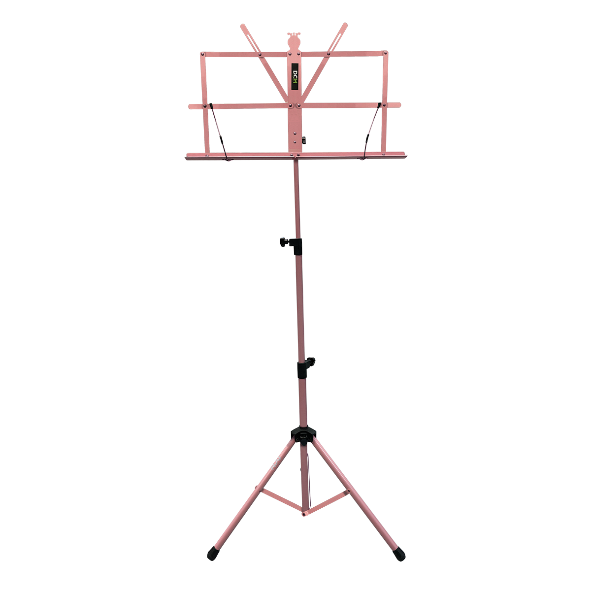DCM BS01-PK Compact Pink Music Stand with Carry Bag, Adjustable Height 70-142 cm, Lightweight Tripod Base, Foldable Design — view 2