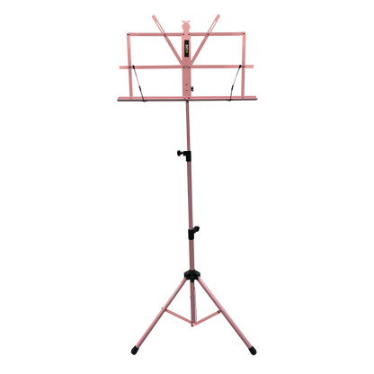 DCM BS01-PK Compact Pink Music Stand with Carry Bag, Adjustable Height 70-142 cm, Lightweight Tripod Base, Foldable Design — view 2