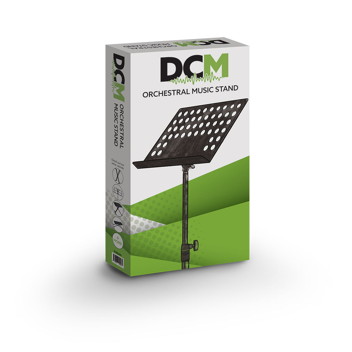 DCM BS401 Heavy Duty Adjustable Orchestral Music Stand Black — view 3