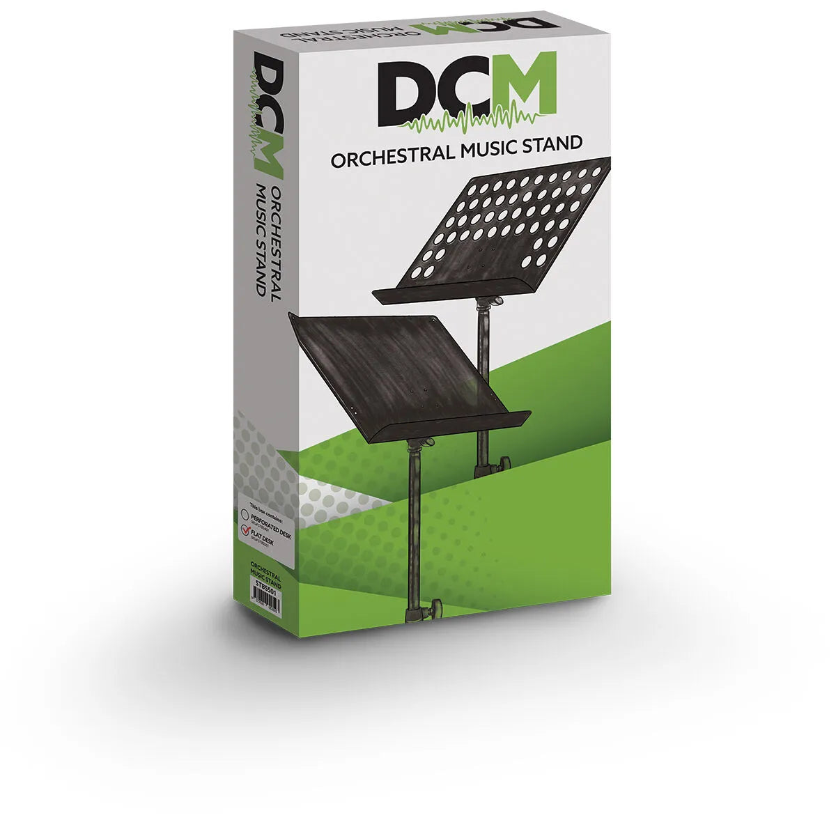 DCM BS501 Adjustable Orchestral Music Stand Black with Flat Desk — view 2