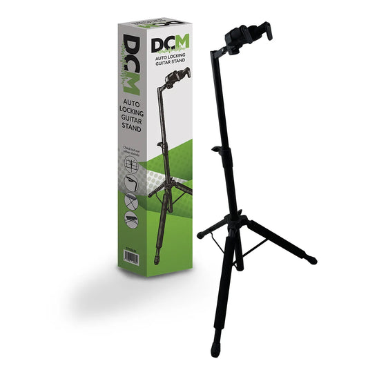 DCM GSL01 Auto Locking Guitar Stand Adjustable Height Black