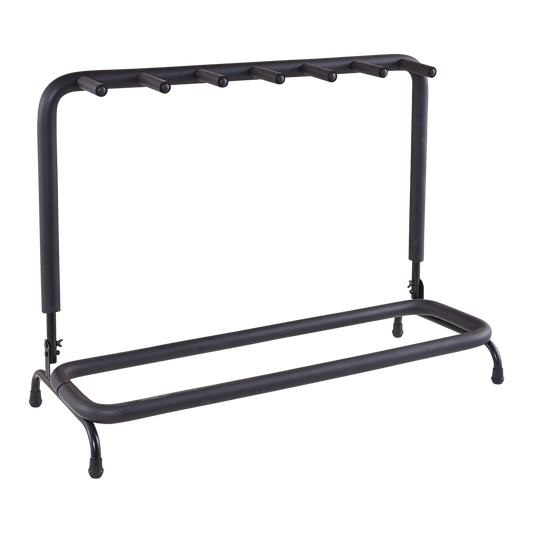 DCM GSL6 6-Unit Fully Padded Guitar Stand, Universal Fit for Acoustic, Electric, Bass, Folds for Easy Storage