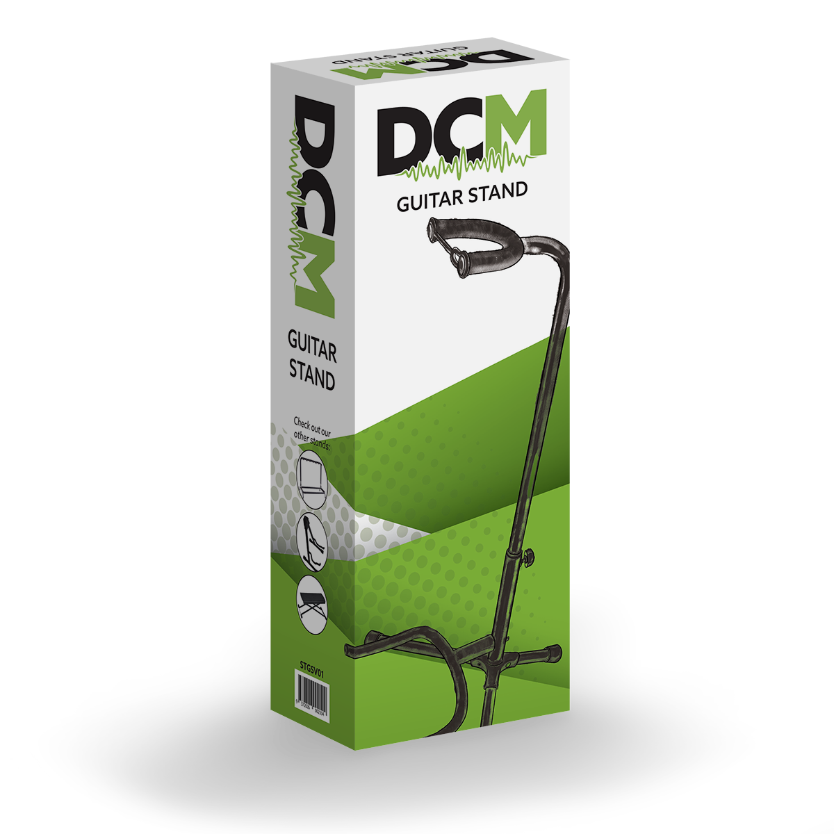 DCM GSV01 Adjustable Guitar Stand Black — view 5