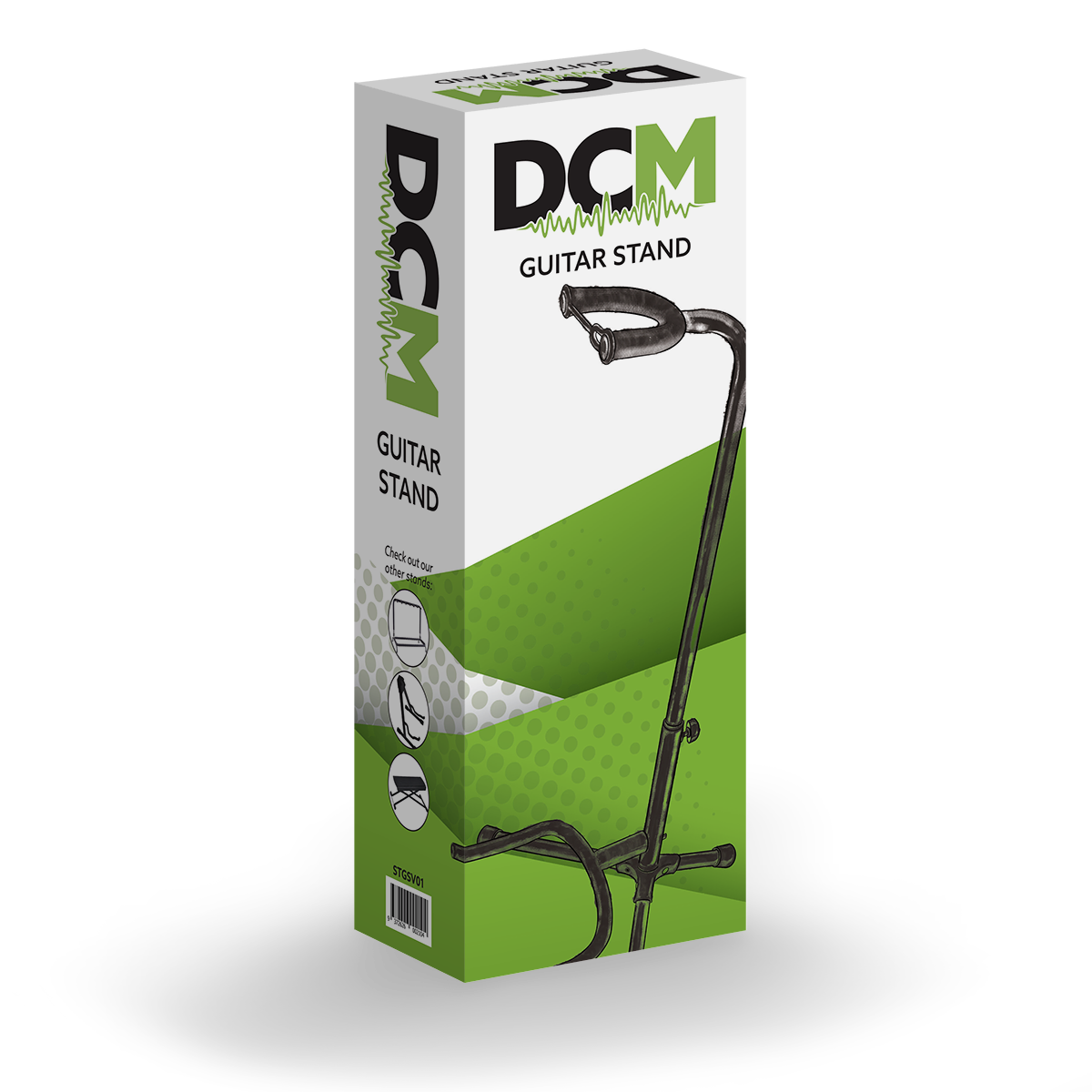 DCM GSV01 Adjustable Guitar Stand Black — view 4