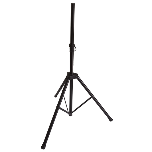 DCM SPS01 Speaker Stand Black Pair - Strong Tubular Frame, Tripod Base, Locking Pin Height Adjustment, Folds for Easy Storage