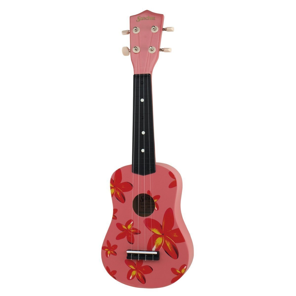 Sanchez 'Hawaiian' Soprano Ukulele (Pink Frangipani)