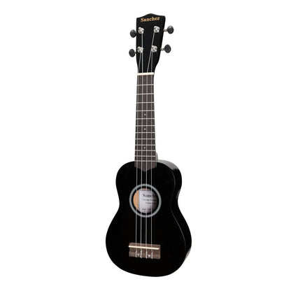 Sanchez Colour Series Soprano Ukulele Black with Gig Bag