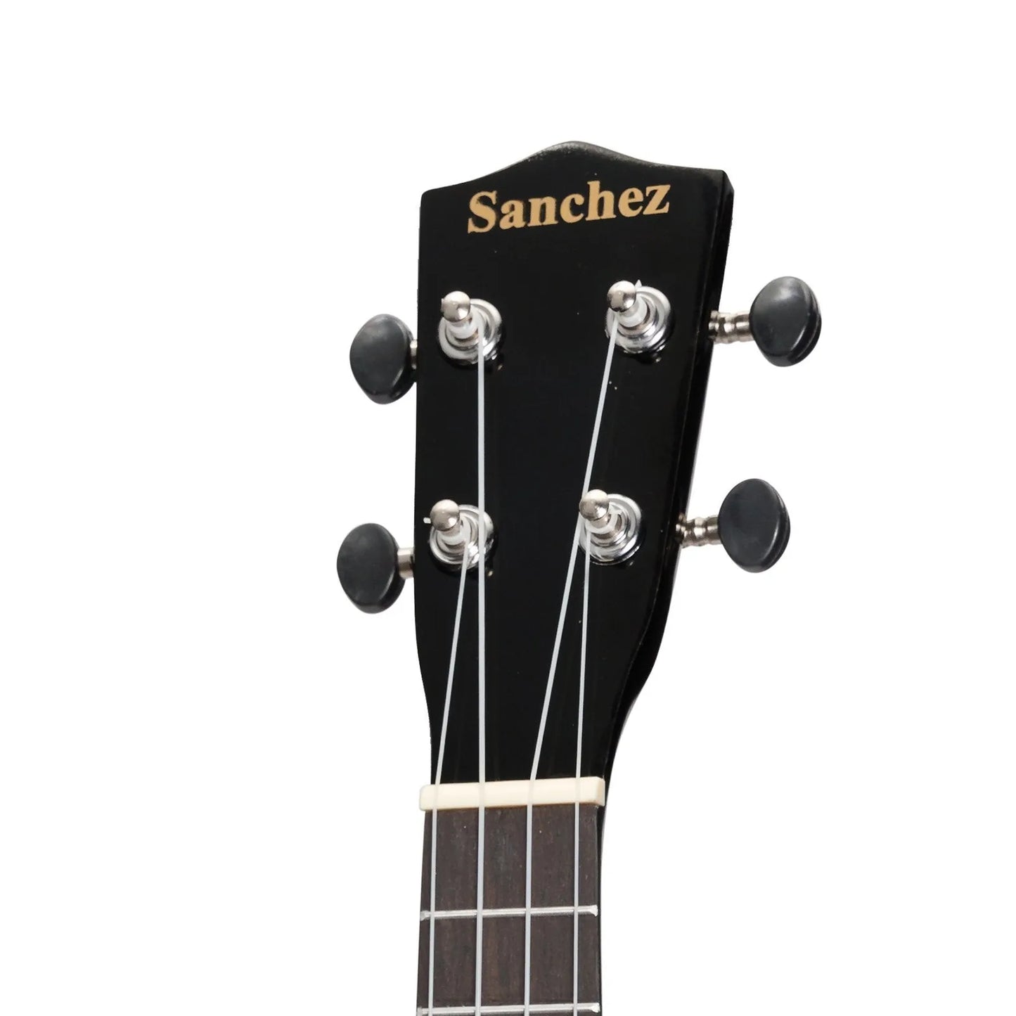 Sanchez Colour Series Soprano Ukulele Black with Gig Bag — view 6